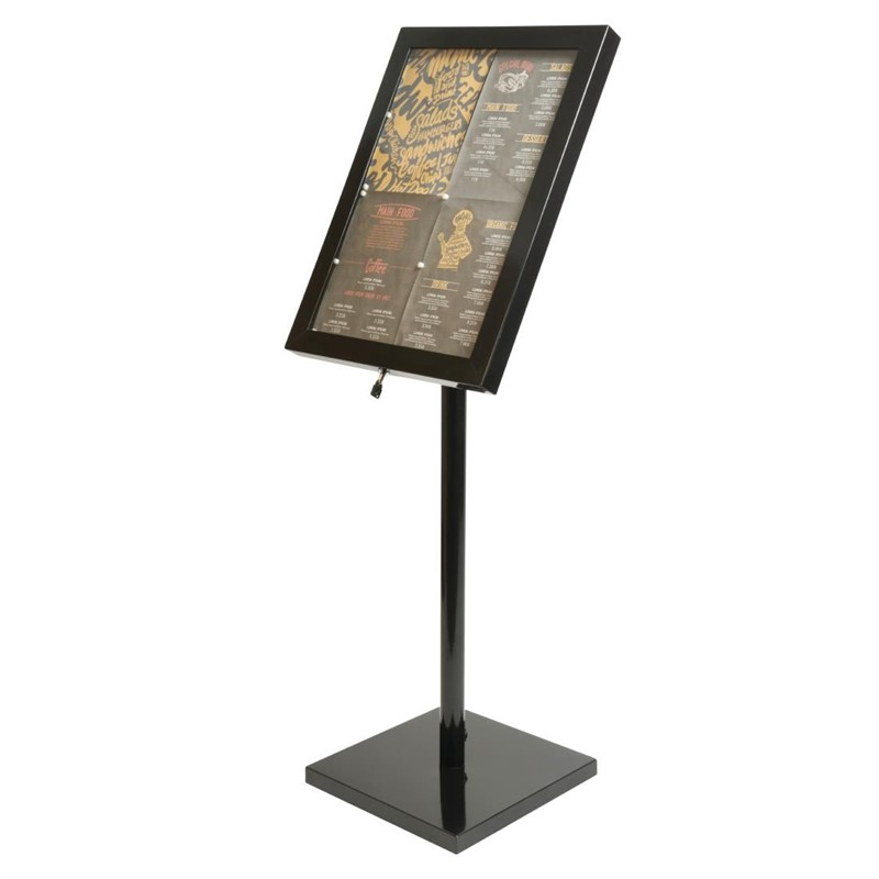 Securit LED info display zwart (incl. paal en voet) Securit LED info display zwart (incl. paal en voet)
