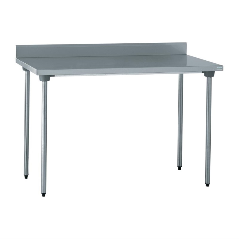 Tournus RVS werktafel met achteropstand 120cm Tournus RVS werktafel met achteropstand 120cm