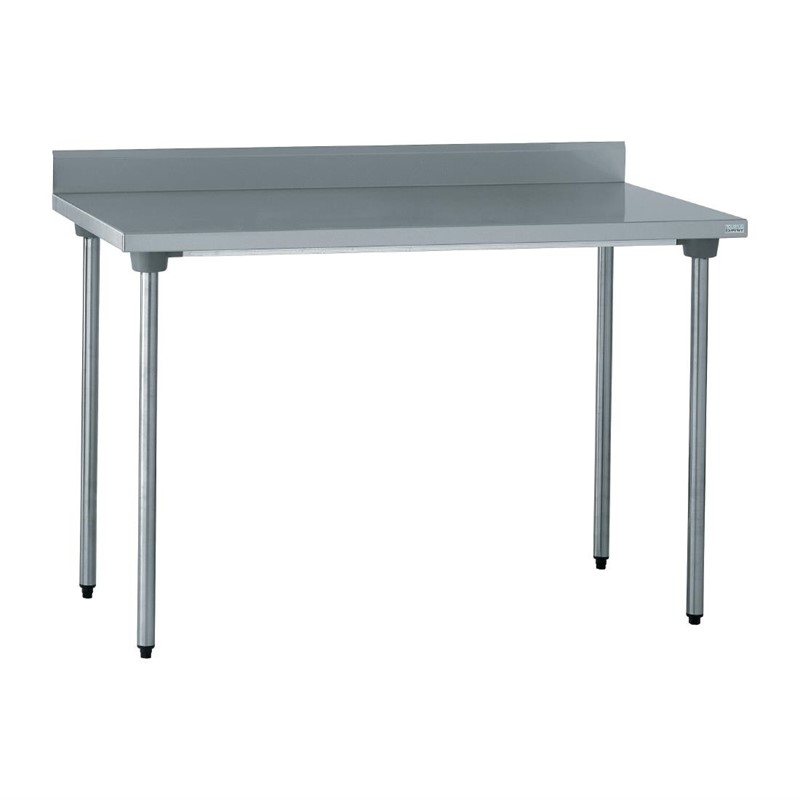Tournus RVS werktafel met achteropstand 100cm Tournus RVS werktafel met achteropstand 100cm