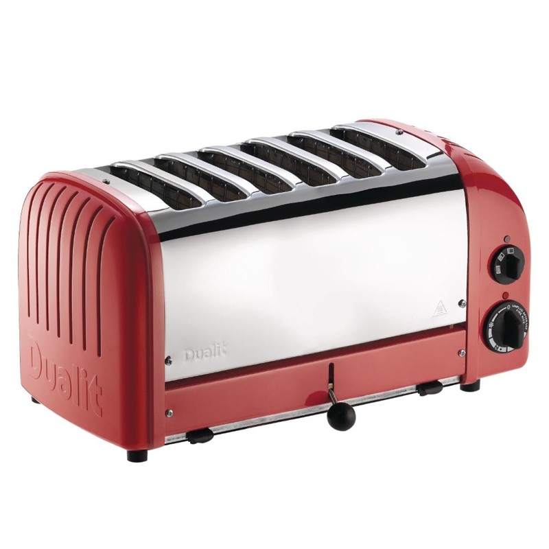 Dualit Vario broodrooster 6 sleuven rood 60154 Dualit Vario broodrooster 6 sleuven rood 60154