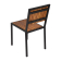 Bolero stalen en acaciahouten stoelen (4 stuks) Bolero stalen en acaciahouten stoelen (4 stuks)
