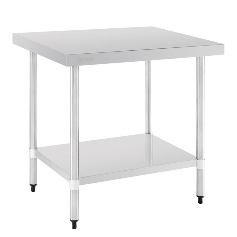Vogue RVS werktafel met achteropstand 90x120x70cm Vogue RVS werktafel met achteropstand 90x120x70cm