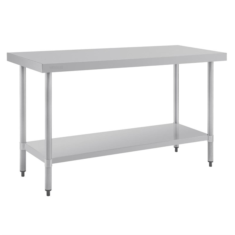 Vogue RVS werktafel zonder achteropstand 90x150x60cm Vogue RVS werktafel zonder achteropstand 90x150x60cm