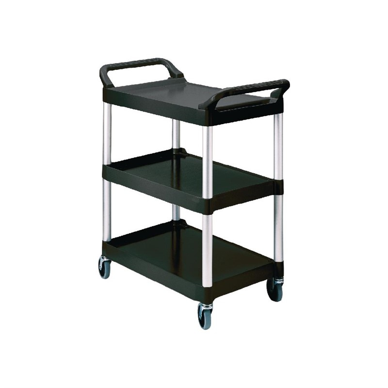 Rubbermaid compacte trolley zwart Rubbermaid compacte trolley zwart