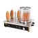 Buffalo hotdogwarmer met 4 warmhoudpennen Buffalo hotdogwarmer met 4 warmhoudpennen