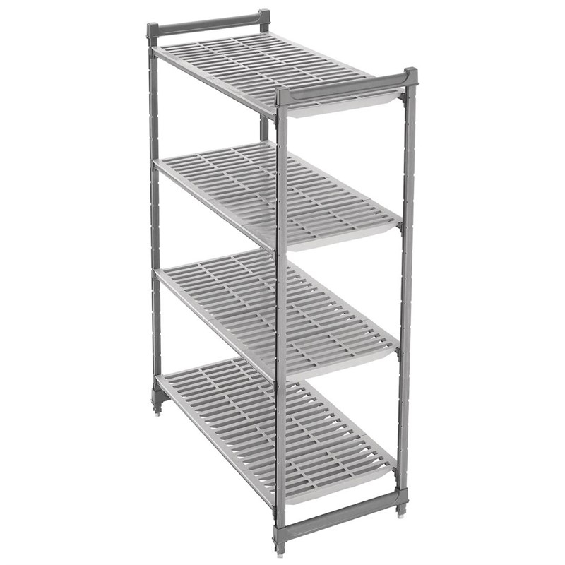 Cambro stelling 183cm hoog 4 schappen - 46cm diep - 91cm breed Cambro stelling 183cm hoog 4 schappen - 46cm diep - 91cm breed