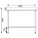 Vogue RVS werktafel met achteropstand 90x60x60cm Vogue RVS werktafel met achteropstand 90x60x60cm