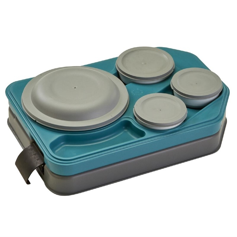 Cambro Tablotherm Geïsoleerd dienblad met porseleinen schalen 37 x 53 x 10,5 cm Cambro Tablotherm Geïsoleerd dienblad met porseleinen schalen 37 x 53 x 10,5 cm