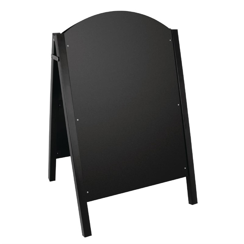 Olympia stoepbord met zwart metalen frame Olympia stoepbord met zwart metalen frame
