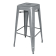 Bolero Bistro stalen barkruk grijs (4 stuks) Bolero Bistro stalen barkruk grijs (4 stuks)