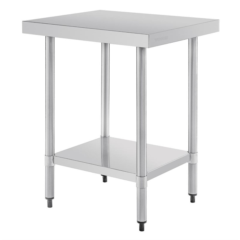 Vogue RVS werktafel zonder achteropstand 90x60x60cm Vogue RVS werktafel zonder achteropstand 90x60x60cm