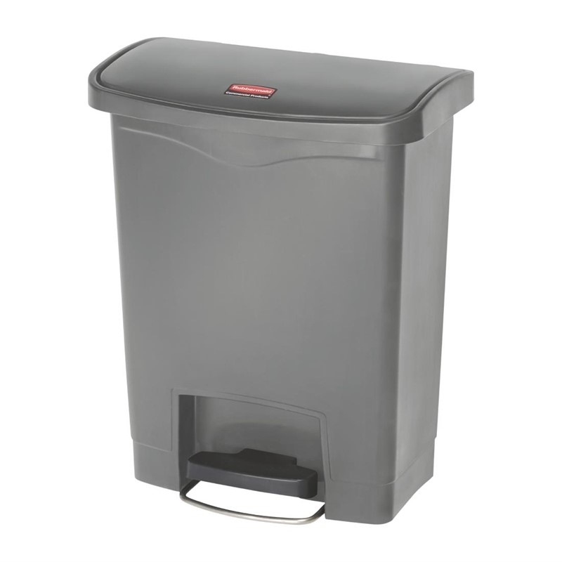 Rubbermaid Slim Jim pedaalemmer grijs 30L Rubbermaid Slim Jim pedaalemmer grijs 30L