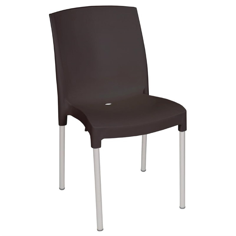 Bolero stapelbare zwarte stoelen (4 stuks) Bolero stapelbare zwarte stoelen (4 stuks)