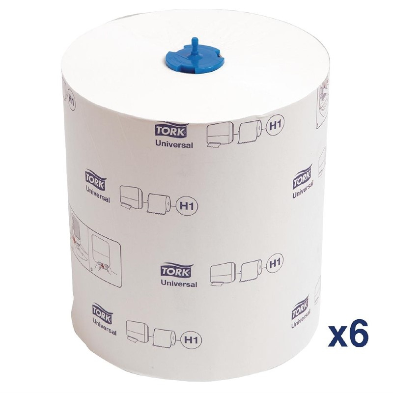 Tork Matic extra lange handdoekrollen 1-laags 280m (6 stuks) Tork Matic extra lange handdoekrollen 1-laags 280m (6 stuks)