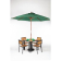 Bolero ronde parasol groen 3 meter Bolero ronde parasol groen 3 meter