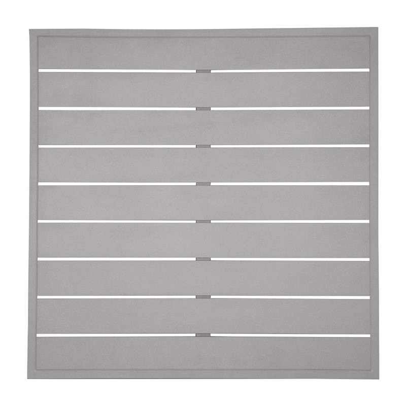 Bolero Aluminium Vierkant Tafelblad Lichtgrijs 700mm Bolero Aluminium Vierkant Tafelblad Lichtgrijs 700mm