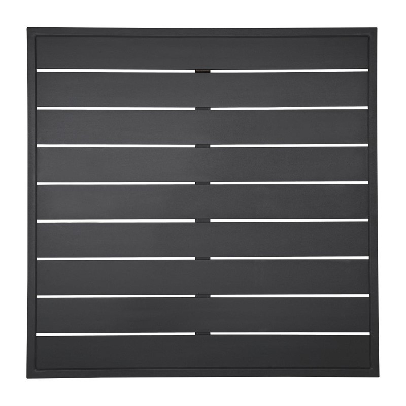 Bolero aluminium tafelblad vierkant zwart 700mm Bolero aluminium tafelblad vierkant zwart 700mm
