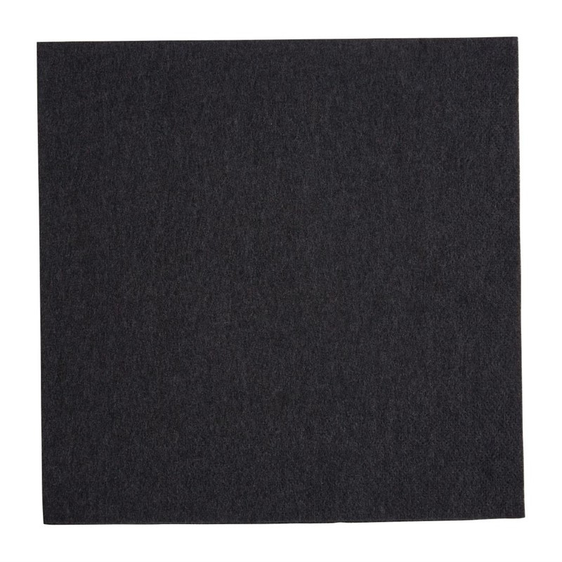 Fiesta Recyclable dinerservetten 1/4 vouw zwart 400mm (2000 stuks) Fiesta Recyclable dinerservetten 1/4 vouw zwart 400mm (2000 stuks)