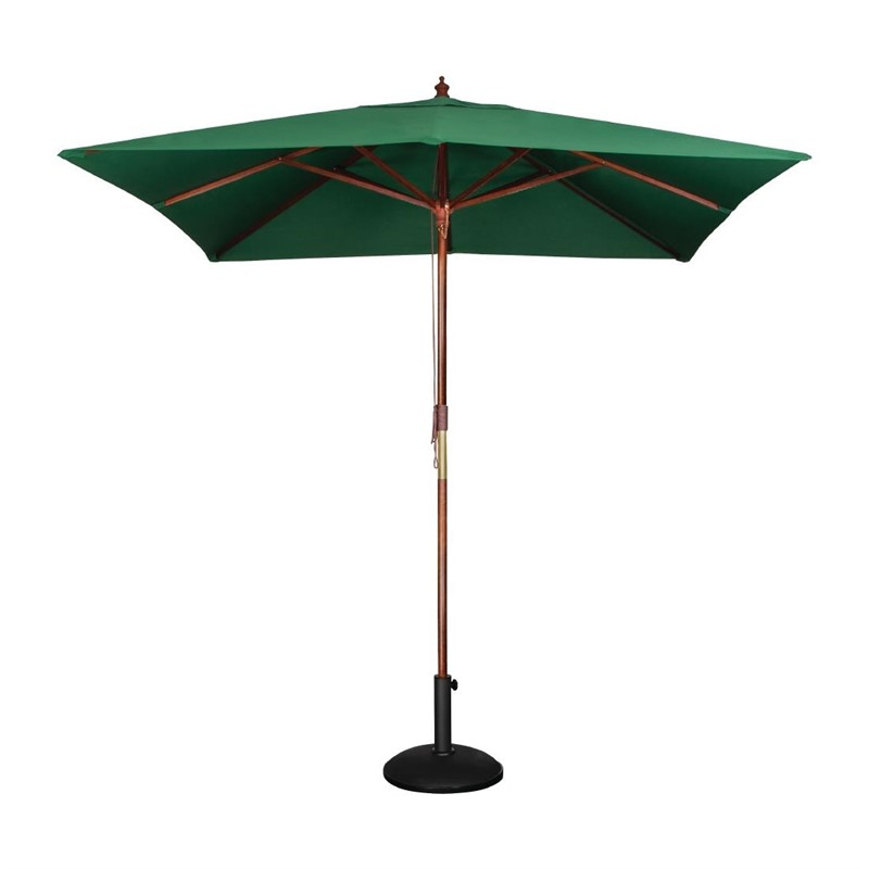 Bolero vierkante groene parasol 2,5 meter Bolero vierkante groene parasol 2,5 meter