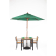 Bolero ronde parasol groen 2,5m Bolero ronde parasol groen 2,5m