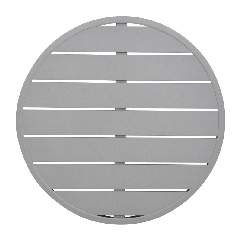 Bolero aluminium tafelblad rond lichtgrijs 580mm Bolero aluminium tafelblad rond lichtgrijs 580mm