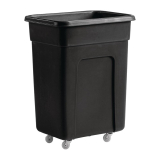 Zwarte Polyethyleen Trolley Klein 79,5(h) x 66(b) x 45,5(d)cm