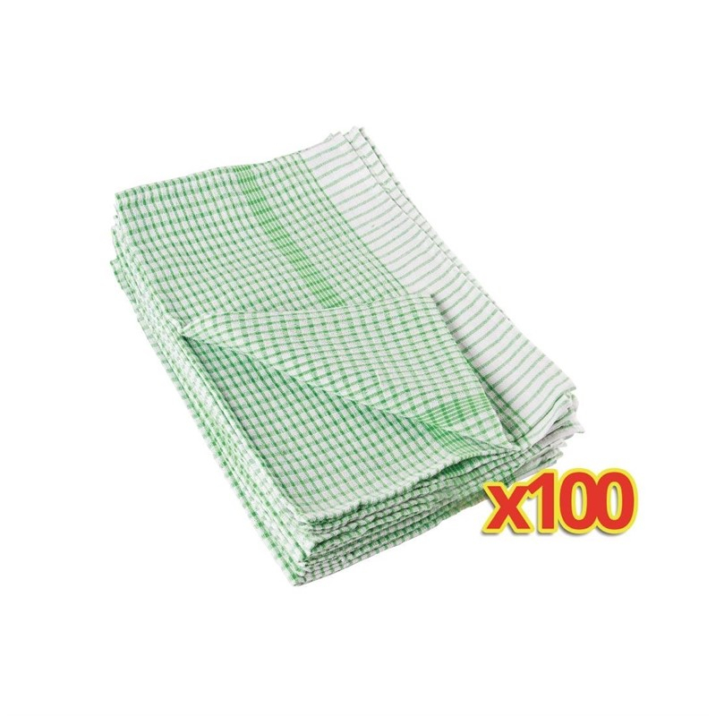 BULKVOORDEEL x100 Wonderdry theedoeken groen (100 stuks) BULKVOORDEEL x100 Wonderdry theedoeken groen (100 stuks)