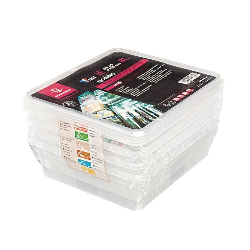 Matfer Bourgeat Modulus zware uitvoering GN2/3 voedseldoos 100mm (4 stuks) Matfer Bourgeat Modulus zware uitvoering GN2/3 voedseldoos 100mm (4 stuks)