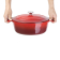 Vogue ovale inductie braadpan rood 6L Vogue ovale inductie braadpan rood 6L