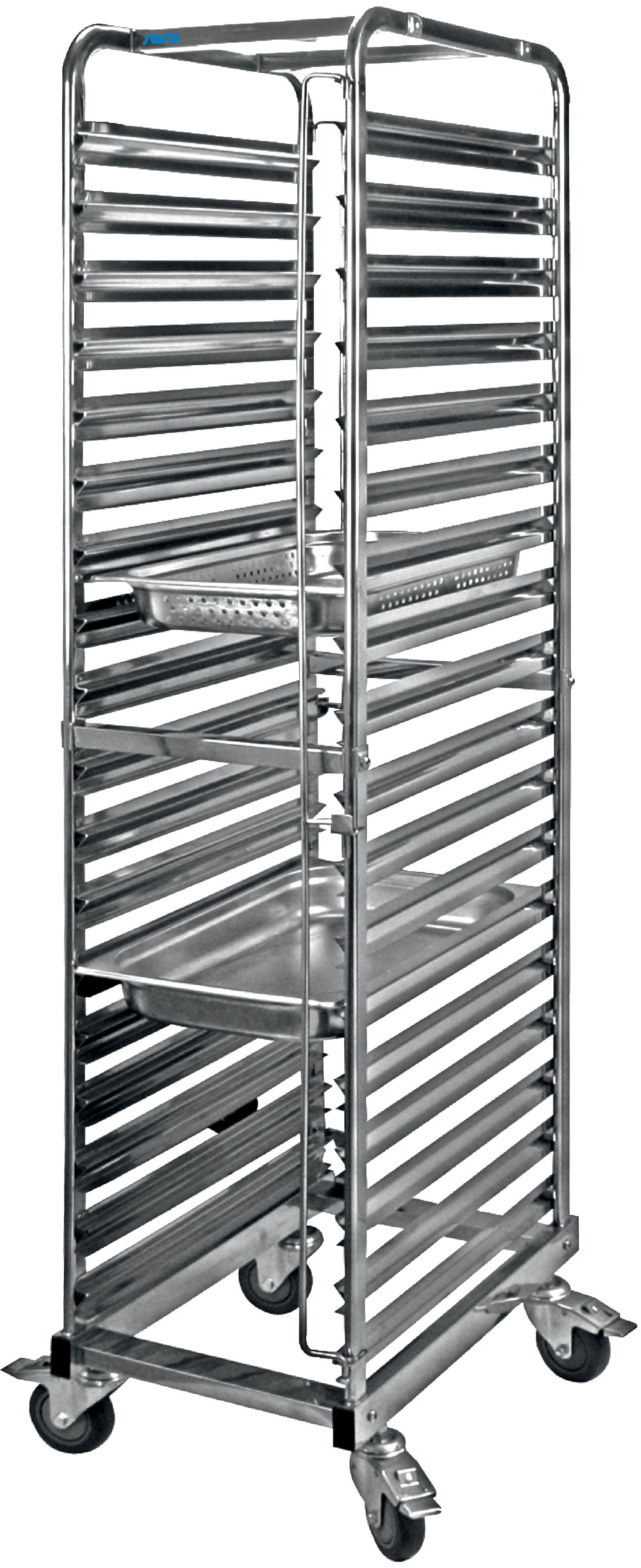 SARO Trolley voor 1/1 GN bakken model LIAM SARO Trolley voor 1/1 GN bakken model LIAM