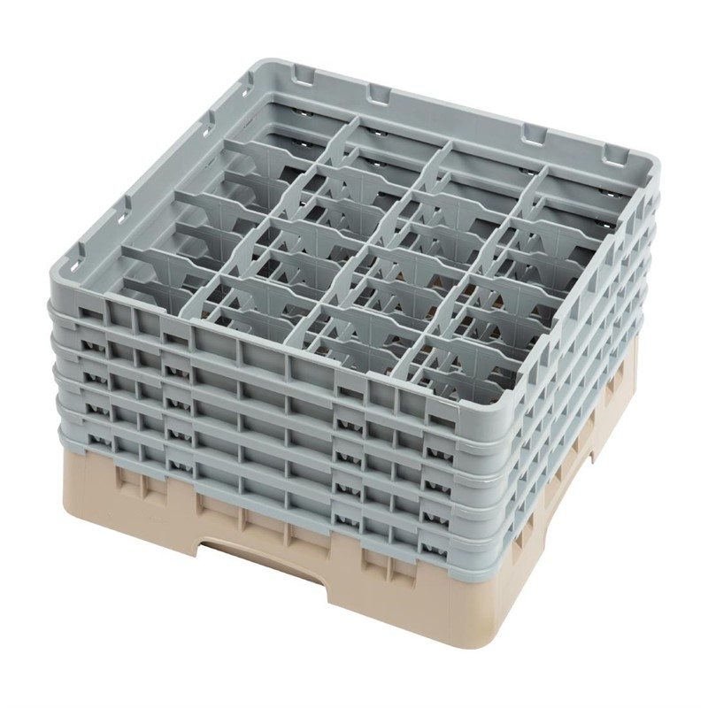 Cambro Camrack vaatwaskorf met 16 compartimenten max. glashoogte 25,7cm Cambro Camrack vaatwaskorf met 16 compartimenten max. glashoogte 25,7cm