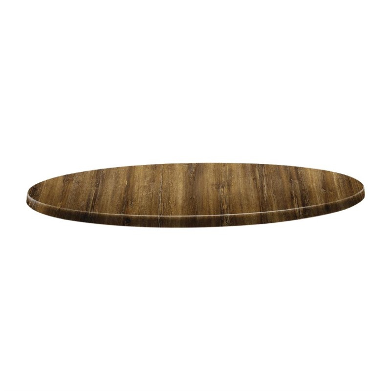 Topalit Classic Line rond tafelblad Atacama kersenhout 80cm Topalit Classic Line rond tafelblad Atacama kersenhout 80cm