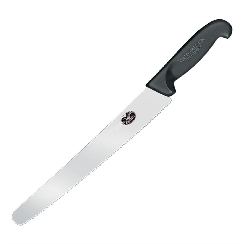 Victorinox Fibrox gekarteld bakkersmes 25,5cm Victorinox Fibrox gekarteld bakkersmes 25,5cm