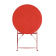 Bolero ronde stalen opklapbare tafel rood 59,5cm Bolero ronde stalen opklapbare tafel rood 59,5cm