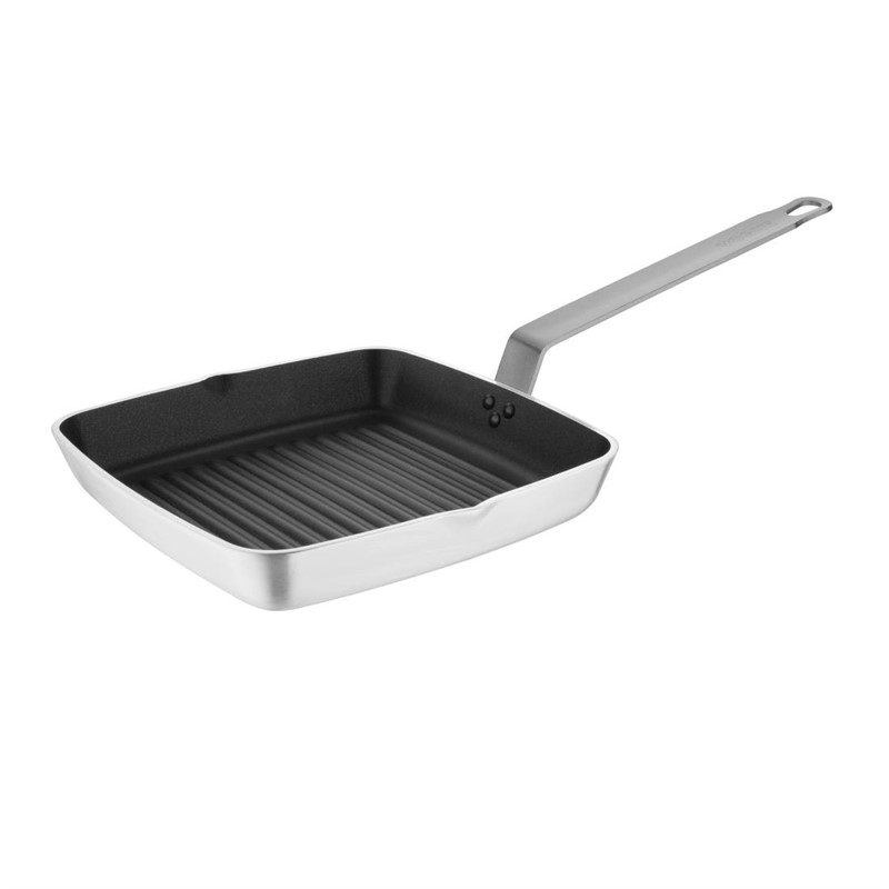 Vogue vierkante grillpan 24cm Vogue vierkante grillpan 24cm