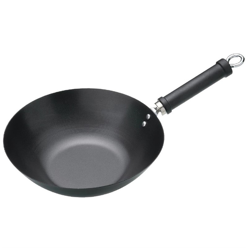 Kitchen Craft anti-kleef wok met platte bodem 30,5cm Kitchen Craft anti-kleef wok met platte bodem 30,5cm