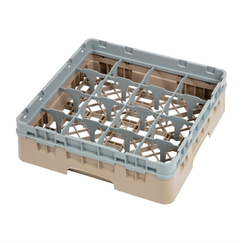 Cambro Camrack vaatwaskorf met 16 compartimenten max. glashoogte 9,2cm Cambro Camrack vaatwaskorf met 16 compartimenten max. glashoogte 9,2cm