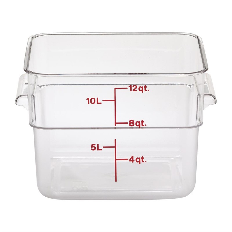 Cambro Camsquare vierkante polycarbonaat voedseldoos 11,4L Cambro Camsquare vierkante polycarbonaat voedseldoos 11,4L