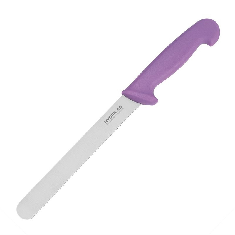 Hygiplas broodmes 21,6cm paars Hygiplas broodmes 21,6cm paars