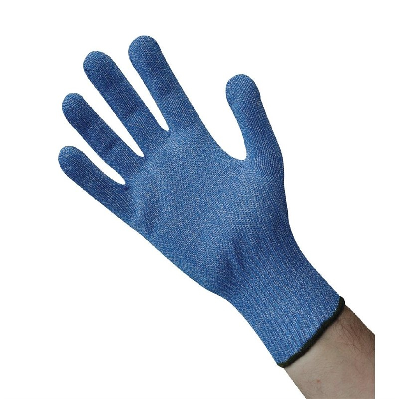 Blauwe snijbestendige handschoen L Blauwe snijbestendige handschoen L