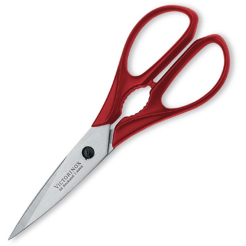 Victorinox RVS schaar met rood nylon handvat Victorinox RVS schaar met rood nylon handvat