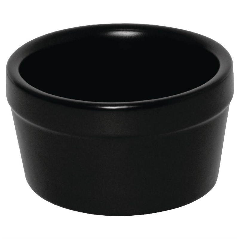 Olympia stapelbare ramekin mat zwart 77x45mm (6 stuks) Olympia stapelbare ramekin mat zwart 77x45mm (6 stuks)