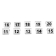 Olympia RVS tafelnummers 11-20 (10 stuks) Olympia RVS tafelnummers 11-20 (10 stuks)