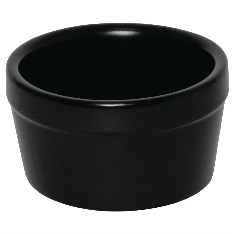 Olympia stapelbare ramekin mat zwart 9,5cm (6 stuks) Olympia stapelbare ramekin mat zwart 9,5cm (6 stuks)