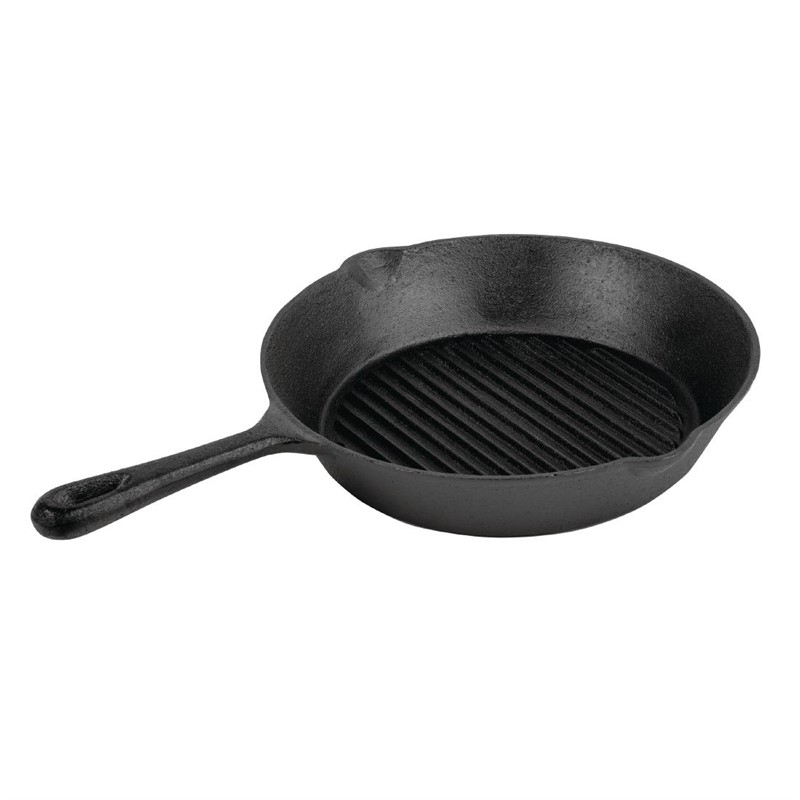 Vogue ronde gietijzeren inductie grillpan 26,7cm Vogue ronde gietijzeren inductie grillpan 26,7cm