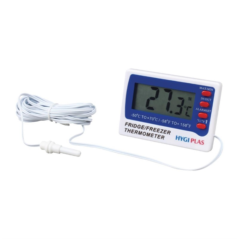 Hygiplas digitale koeling- en vriezerthermometer Hygiplas digitale koeling- en vriezerthermometer