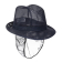 Trilby hoed met haarnetje blauw M Trilby hoed met haarnetje blauw M