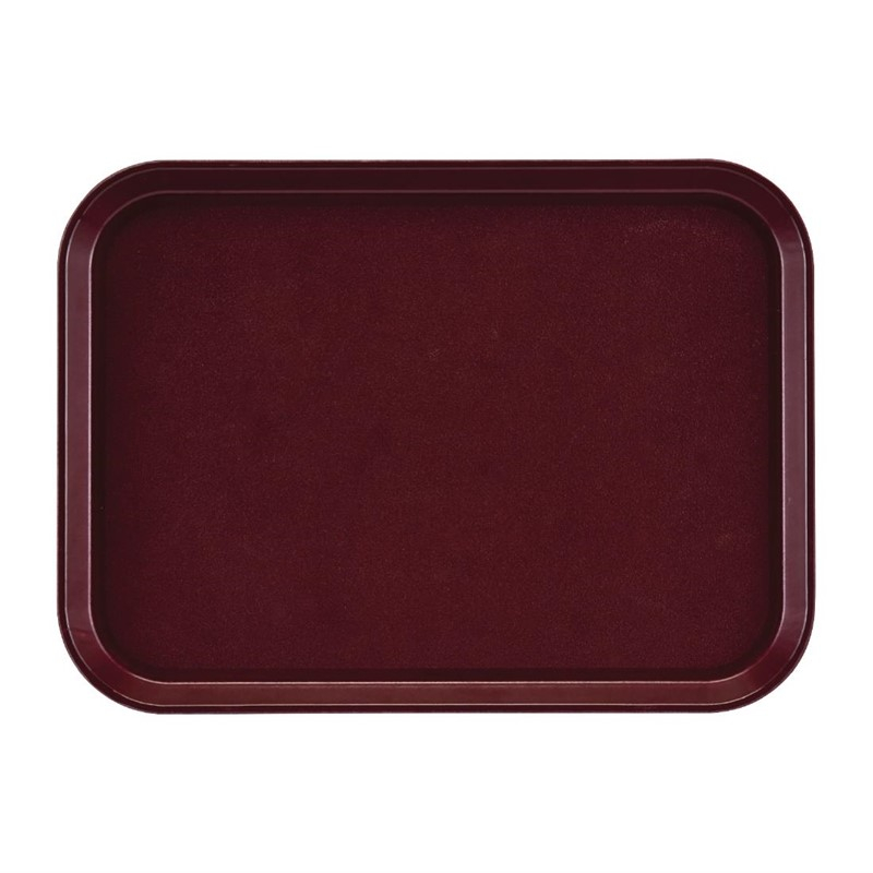 Cambro epictread glasvezel rechthoekig antislip dienblad bordeaux 415mm Cambro epictread glasvezel rechthoekig antislip dienblad bordeaux 415mm