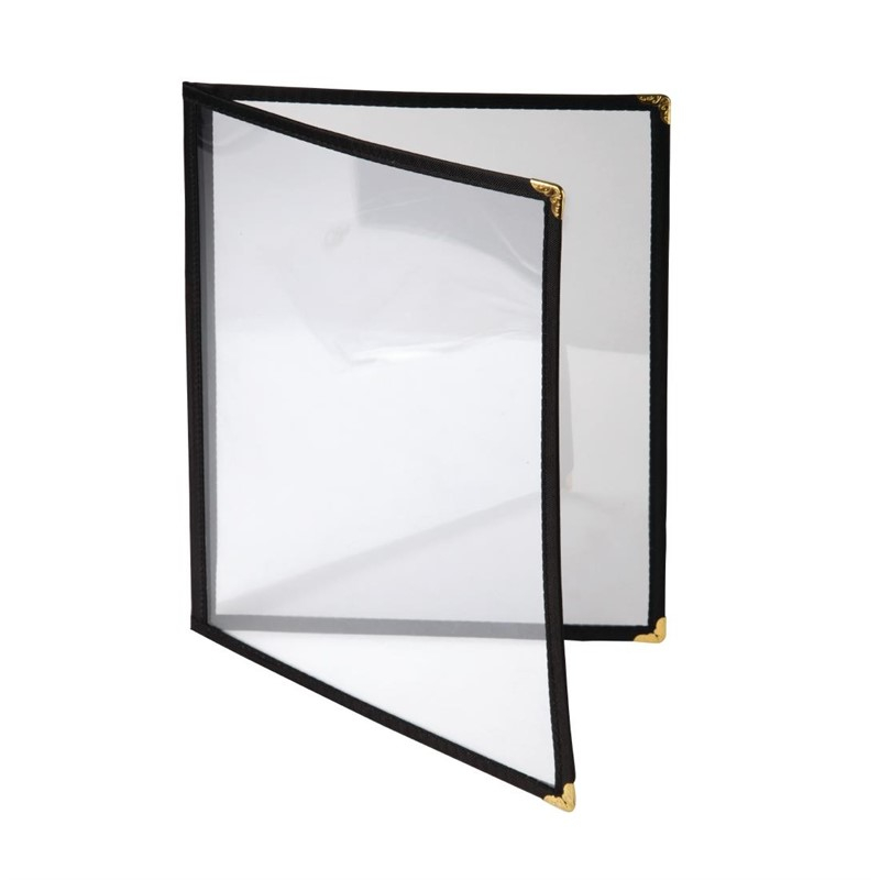 Olympia American Style menuhouder A4 zwart dubbel Olympia American Style menuhouder A4 zwart dubbel
