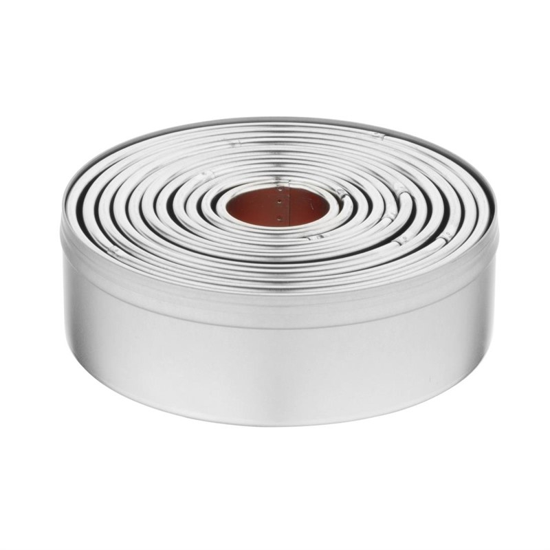 Vogue set ronde uitsteekvormen 2,3 - 9(Ø)cm (11 stuks) Vogue set ronde uitsteekvormen 2,3 - 9(Ø)cm (11 stuks)